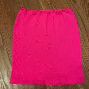 hot pink tube top